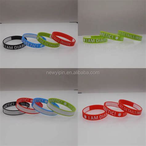 High Quality Custom Silicone Bracelets Diy Rubber Wristbands With Message Or Logo Personalized