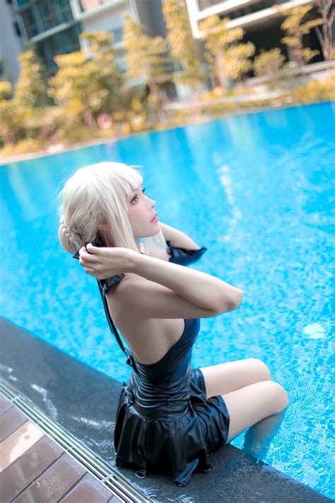 Kitkat Cosplay Nude Saber Alter Swimsuit Nudecosplaygirls