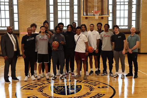 Mens Basketball Visits Ps 9 Ryer Avenue Elementary School