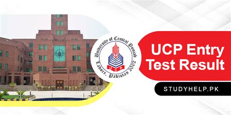 Ucp Entry Test Result Ucp Merit List