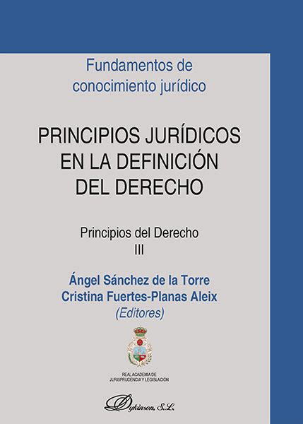 Librer A Dykinson Principios Jur Dicos En La Definici N Del Derecho