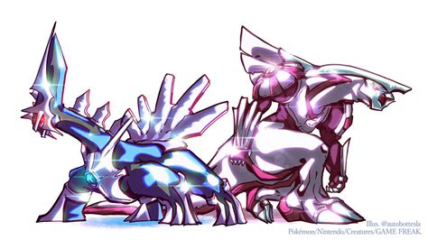 [OC] Brilliant Dialga, Shining Palkia!! : r/pokemon