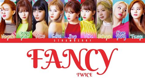 Twice Fancy Color Coded Lyrics Han Rom Eng Youtube