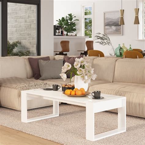 VidaXL Couchtisch Hochglanz Wei 110x50x35 Cm Kaufland De