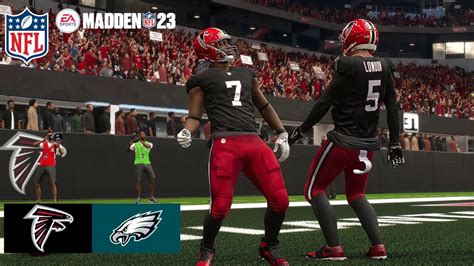 Madden 23 Bijan Robinson Falcons Vs Eagles Simulation 2023 Madden 24