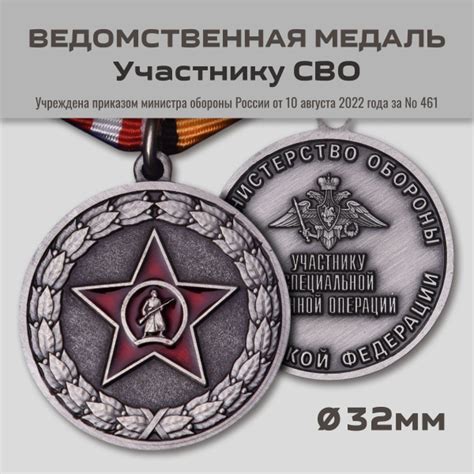 Медаль "Участнику СВО" с бланком удостоверения (муляж) - купить с ...