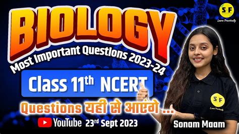 Biology Important Questions Series Class 11 Live Class 11 Biology