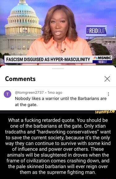 Reidou Fascism Disguised As Hyper Masculinity Comments Nobody Likes