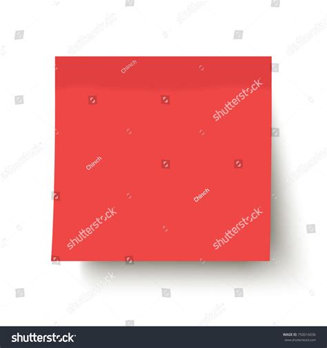 Red Vector Post Note Stock Vector (Royalty Free) 750016036 | Shutterstock