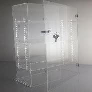 Buy Wholesale China Custom Clear Lucite Locked Rotate Tower Display