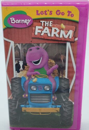 Barney Let S Go To The Farm Vhs 50 Minutes Lyons Partership 2005 Sing Along Song 45986201171 Ebay