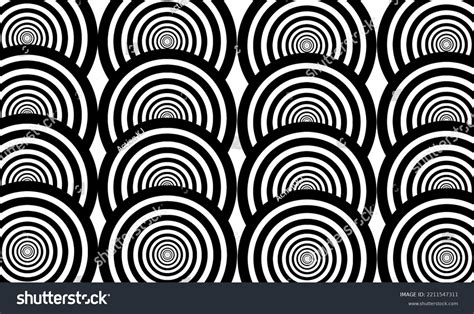 Black White Optical Illusion Wallpaper Stock Illustration 2211547311 ...