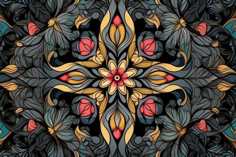 Premium Photo | _ai_generated black background black wallpaper red ...