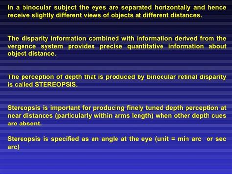 Stereoscopic Vision