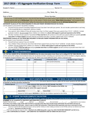 Fillable Online Webmedia Jcu 2017 2018 V5 Aggregate Verification Group