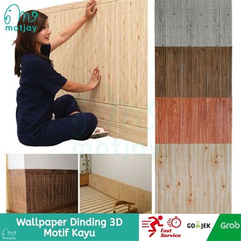 Jual Wallpaper Dinding 3d Kayu Foam Motif Kayu Di Lapak Motjay Official Store Bukalapak