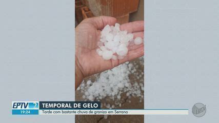 Moradores De Serrana Sp Registram Chuva De Granizo Ap S Dia De Calor