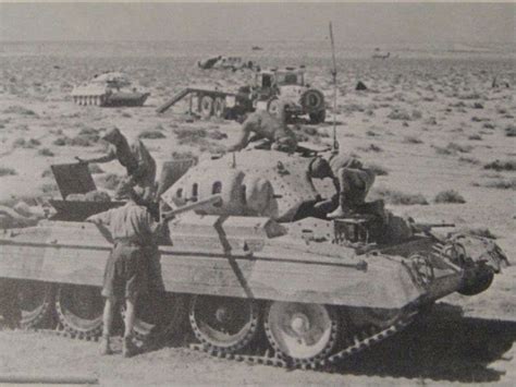 Crusader Tanks Of Montgomery’s 7th Armored Division Assembling In The Hours Before The Night