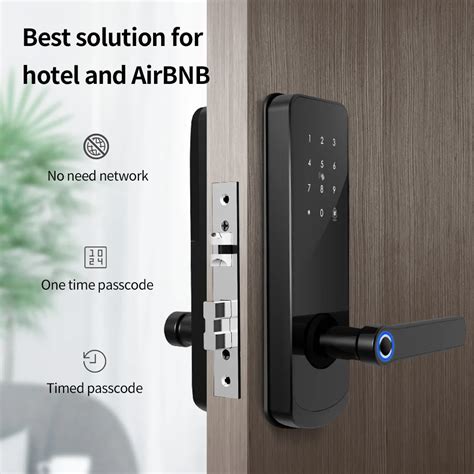 Door Handle Wireless Biometric Fingerprint Digital Cylinder Wifi Smart