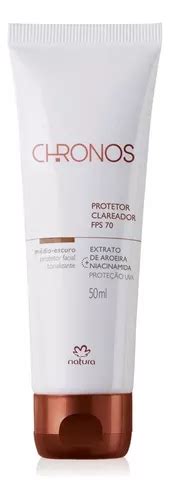 Natura Protetor Clareador Fps Chronos M Dio Escuro Ml