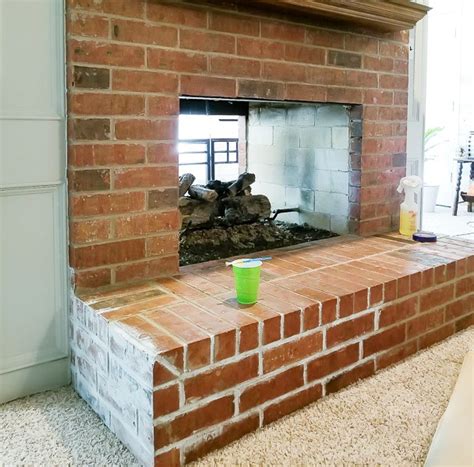 How To Update A Brick Fireplace With Chalk Paint Diy Beautify