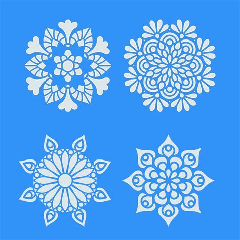 Stencil Mandalas Kit Moldes Vazados Cm Cada Ref Shopee Brasil