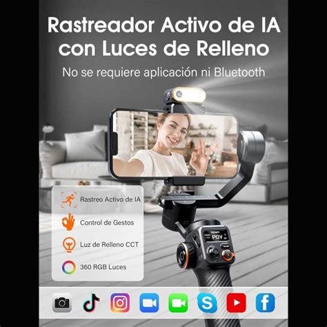 Estabilizador Gimbal Profesional Hohem iSteady M6 Kit Lookup Perú