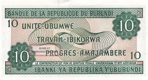 Burundi Francs P D Crisp Unc