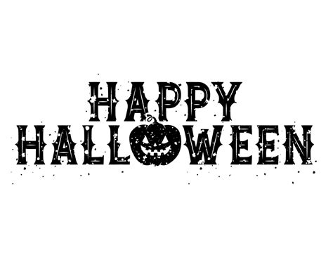 Happy Halloween Lettering Vector Art At Vecteezy