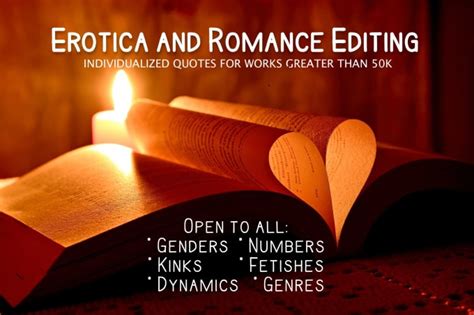 Provide Judgment Free Editing For Full Length Romance And Erotica By