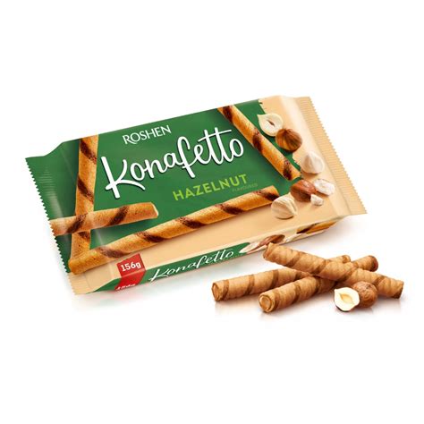 Officeday Konafetto Wafer Rolls With Hazelnut Filling 140g