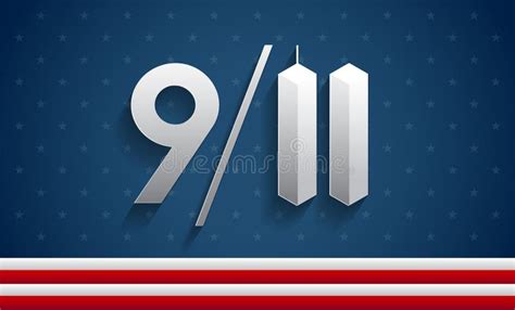 911 Concept Illustration Vector Patriot Day Usa 911 Memorial