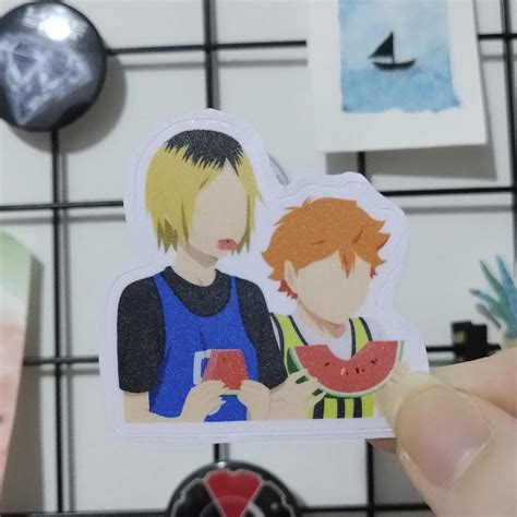 Sticker Adesivo Haikyuu Kenma E Hinata Nani A Lojinha