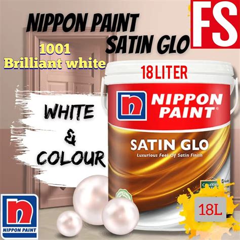 L Nippon Paint Satin Glo Brilliant White Lazada