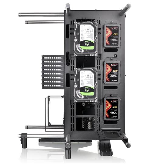 Thermaltake Core P Tempered Glass Black Atx Mid Tower Open Frame