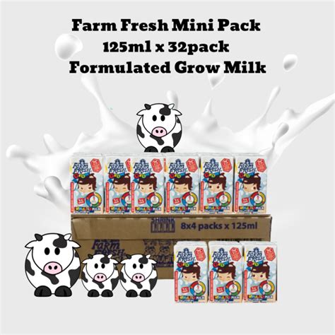 Farm Fresh Uht Milk Mini Pack Ml X Packs One Carton Half Carton