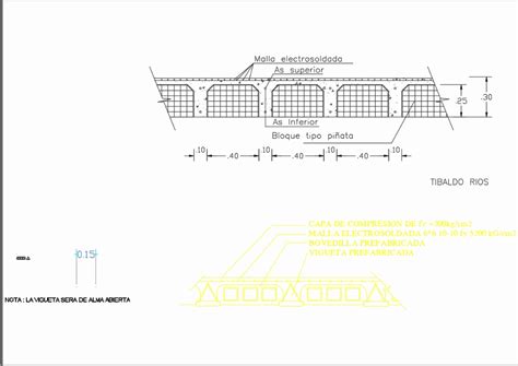 Detalle Losa En Una Direccion En AutoCAD CAD 69 19 KB Bibliocad