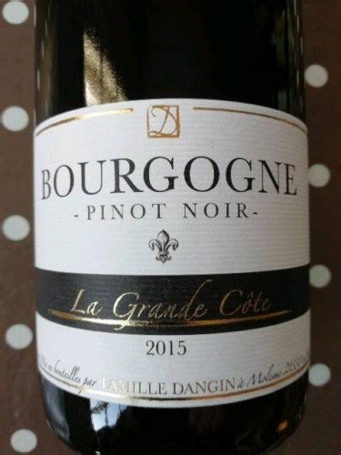 Bruno Dangin La Grande C Te Bourgogne Pinot Noir Vivino Us