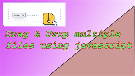 Drag And Drop Multiple File Using Javascript HTML CSS YouTube