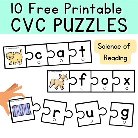 Cvc Build A Word Puzzles Free Printables Literacy Learn