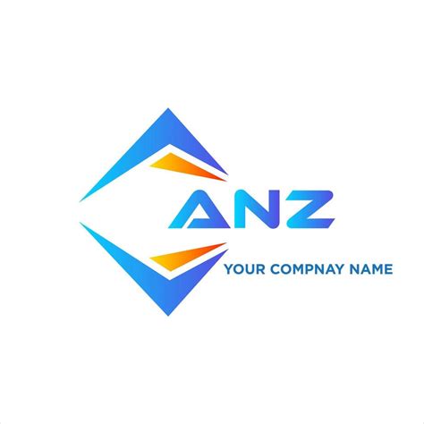 ANZ Abstract Technology Logo Design On White Background ANZ Creative