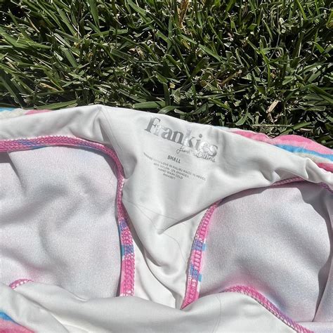 Frankies Bikinis Women S Pink And Blue Bikini And Tankini Bottoms Depop