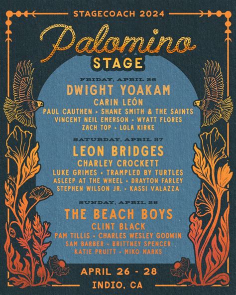 Stagecoach Announces 2024 Palomino Stage Lineup