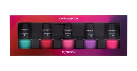 Dermacol Neon Nail Polish Set 2022 Laky na nehty pro ženy ELNINO CZ