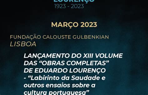 Programa Geral CENTENÁRIO EDUARDO LOURENÇO