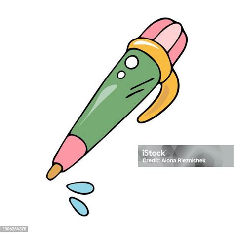 Cartoon Pen Vector Illustration Stock Illustration Download Image Now