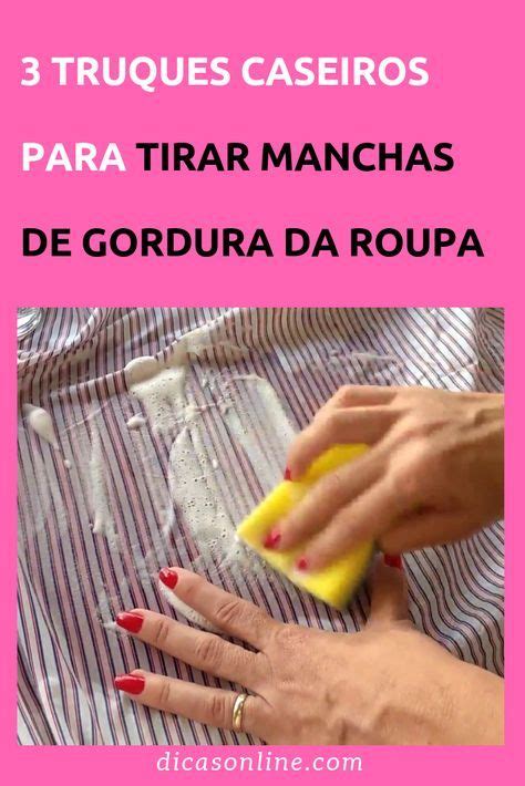 Tire a mancha de gordura da roupa esse truque muito fácil Tirar