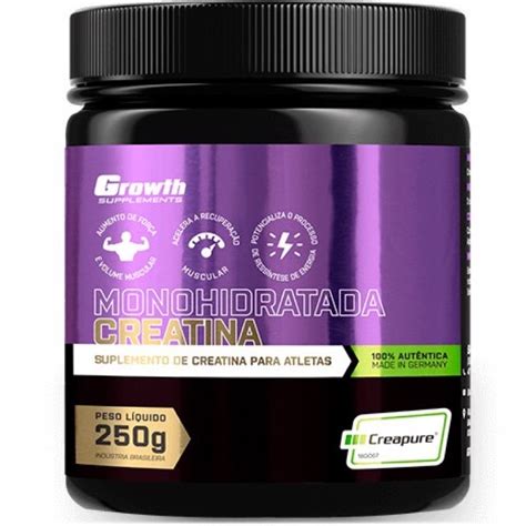 Creatina Monohidratada Growth Supplements Gramas Shopee Brasil Hot