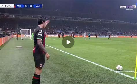 Watch Milan Strike First Against Salzburg Through Trademark Giroud Header