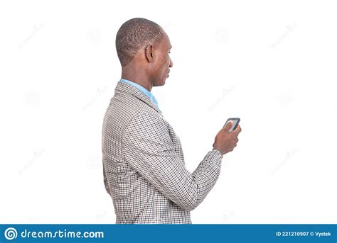 Adult Businessman Using A Mobile Phone Stock Image Image Of Looking